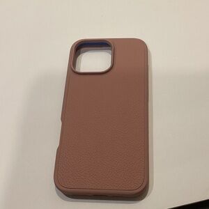 Dark Pink European Leather Magnetic Phone Case